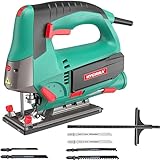 HYCHIKA Stichsäge, 800W Max Holz Schnitttiefe 110mm, 800-3000SPM Elektrische...