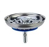 MINISMUS Universal Waschbecken 82 mm Siebkörbchen Abflussstopfen Edelstahl...