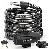 SPGOOD Fahrradschloss 120cm/12mm,Sicherheitsstufe Sehr Hoch Fahrrad...
