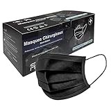 Masken Medizinisch Schwarze Op Masken 50 Pack Schwarz Edition EN14683 TYP IIR...