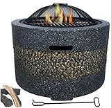 JFNHUTL Gartenfeuer-Kohlebecken, Party im Freien, Hof, Garten, Villa, Holzkohle-Bräter,...
