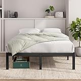 Zinus Elias Bett 140x200cm - Höhe 36cm mit Stauraum unter dem Bett - Metall Plattform...