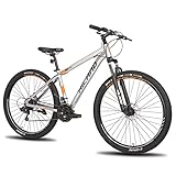 Hiland Mountainbike MTB mit 29 Zoll Speichenrädern Aluminiumrahmen 21 Gang...