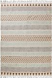 CASAVANI Collection Rechteckiger Teppich – 3,6 x 4,7 m, mehrfarbig, Baumwolle, Dhurrie,...