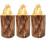 Jack's Schwedenfeuer 3 Stück | Baumfackel groß 25cm Höhe | Gartenfackel Set Feuerfackel...