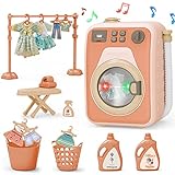 deAO Waschmaschine für Kinder, elektronische Spielzeugwaschmaschine mit realistischen...