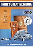 PPD 50 x A4 Inkjet Fotopapier 120g Glänzend Selbstklebend - Stickerpapier in...
