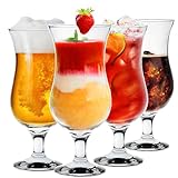 Konzept 11 - Cocktailgläser 4er Set 460ml - Transparente Eiskaffe Gläser,...