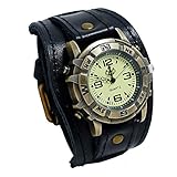 Analog Armbanduhr for Herren,Paticess 2019 Neue Männer Punk Schwarz Braun Retro Einfache...