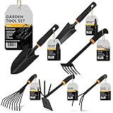 Gartenwerkzeug Set 6-Teiliges | 2X Gartenschaufel Klein Gartenkralle Kleinrechen...