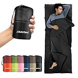 JAICOM Hüttenschlafsack, Ultraleichter Seideschlafsack für Reise, 2in1...
