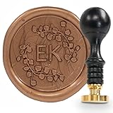 gravurART Personalisierter Siegelstempel mit Initialen - Persönliche Siegel auf...