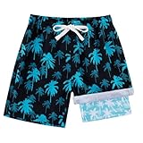 swimsobo Jungen-Badehose für Größe 5–16 Jahre, Kompressionsboxer, bedrucktes...