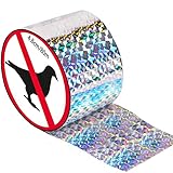 Huahuanghui Vogelabwehr Vogelband Vogelschutz Reflektierendes Band 80m x 2.4cm...
