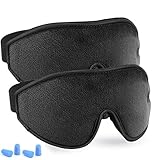 LYOOLY Verstellbare Augen-Schlafmaske, verbesserte 3D-konturierte Schlafmasken für...