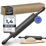 ALTLIEBENEU® Teigroller (inkl. 3 Rezepte) Nudelholz Silikon ermöglicht...