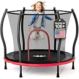 Happin® 139,7 cm Kleinkind-Trampolin für drinnen und draußen, Spielset für Kinder im...