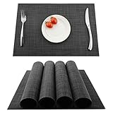 KOKAKO Platzsets(4er Set),Rutschfest Abwaschbar Tischsets,PVC Abgrifffeste Hitzebeständig...