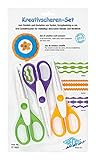 Wedo 771933 Kreativscheren Set, Wellenschnitt, Zackenschnitt, Büttenschnitt große...