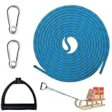 Schlittenseil Zugseil,Schlitten Seil 4m,Schlittenseil Mit...