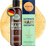 MOÉRIE Haarwuchsfördernde Mineralshampoo für längeres, dickeres und volleres Haar –...