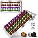 YADDI Nespresso Kapselhalter Wand aus Edelstahl [ 44 Kaffeekapseln ] 3m...