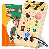Montessori Busy Board - Montessori Spielzeug ab 1 Jahr Holzspielzeug mit 8...