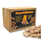 Feuerbällchen - das Original - zum Anzünden von Kachelofen, Kamin, Herd, Grill,...