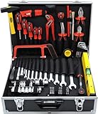 FAMEX 759-62 Alu Werkzeugkoffer bestückt mit Werkzeug Set 126-tlg. -...