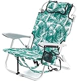 Canpsky Tragbarer Camping Rucksack Strandstuhl für Erwachsene Klappbarer Strandkorb mit 4...