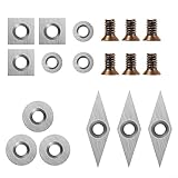 Wolframkarbid Fräser Einsätze Set für Holzdrehmaschine Drehwerkzeuge 18 Stück...
