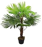 Künstliche Fächerpalme 90 cm mit 9 Palmenwedel Kunstpalme Kunstpflanze...