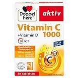 Doppelherz Vitamin C 1000 Tabletten 30er – Hochdosiertes...