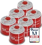 6x Butangas Kartuschen 500g, Schraubkartusche mit Butan/ Propan Gas 899 ml, Gaskartusche...
