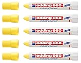 edding Spezialmarker 950 industry painter, 10 mm | (5 Marker, gelb)