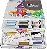 Ackermann 36 Farben x 200m UNIVERSAL 120 NÄHGARN (Allesnäher) in handlicher...