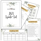 JGA Spiele Frauen 4er Set by snaPmee - 15x Braut oder Bräutigam, Stadt Land JGA, Wahrheit...