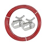 Drahtspannseil für Poolplanen, 2 mm Länge 30 m mit 2 Stück Spannschloss für...