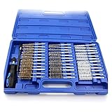 38-teiliges industrielles Drahtbürsten-Set mit Aufbewahrung für Etui, 6,35 mm Schaft,...