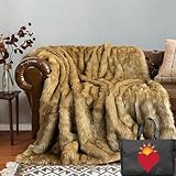 CELFER Webpelzdecke, Couchdecke,Bettdecke, Flauschig Weiche Kuscheldecke für...