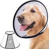 SUQ Haustier Kegel Einstellbar Halskrause, Halskrause für Haustiere, Haustiere Kunststoff...