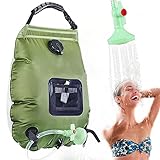 Infreecs Solardusche Tasche, 20L Campingdusche Outdoor Solar Wassersack Heizung Camping...