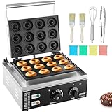 VEVOR Elektrischer Donutmaker, 1550 W Kommerzielle Donutmaschine mit...