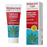 Wobecare CBD Aktiv Creme, Kühlend und lindernd für die Haut, Cannabidiol, Arnika,...