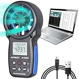 AIOMEST Windmesser, Digital Anemometer Windmesser Windmessgerät Handheld, AI-866A...
