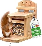 Gardemics Eichhörnchen Futterhaus wetterfest - Stabiles Eichhörnchen Haus aus...