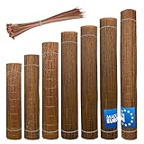 Wicker garden Weidenmatte 180 x 260 cm - natürlicher Sichtschutz für Garten, Balkon und...