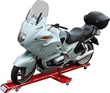 TRUTZHOLM® Profi Motorrad Rangierhilfe für Seitenständer 567 kg Rangierschiene schwere...
