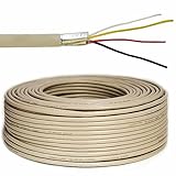 Premium X 50m Telefonkabel 2x2x0,6mm J-Y(ST) Y Telefonleitung 4-Adern rund Fernmeldekabel...