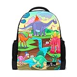 My Daily Lustiger Dinosaurier-Rucksack mit Cartoon-Motiv, 35,6 cm (14 Zoll),...